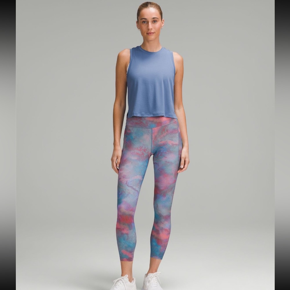 Lululemon Fast and Free HR Tight 25” with Pockets Hazy Afterglow Multi - Picture 5 of 13